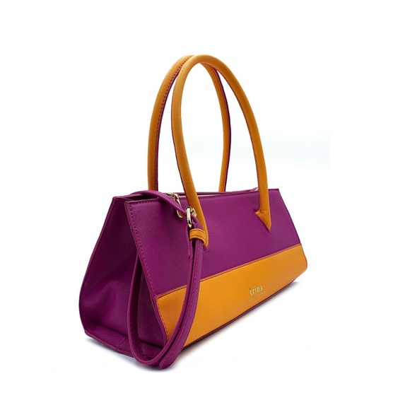 NWT Trina Turk Colorblock Satchel - Picture 2 of 6